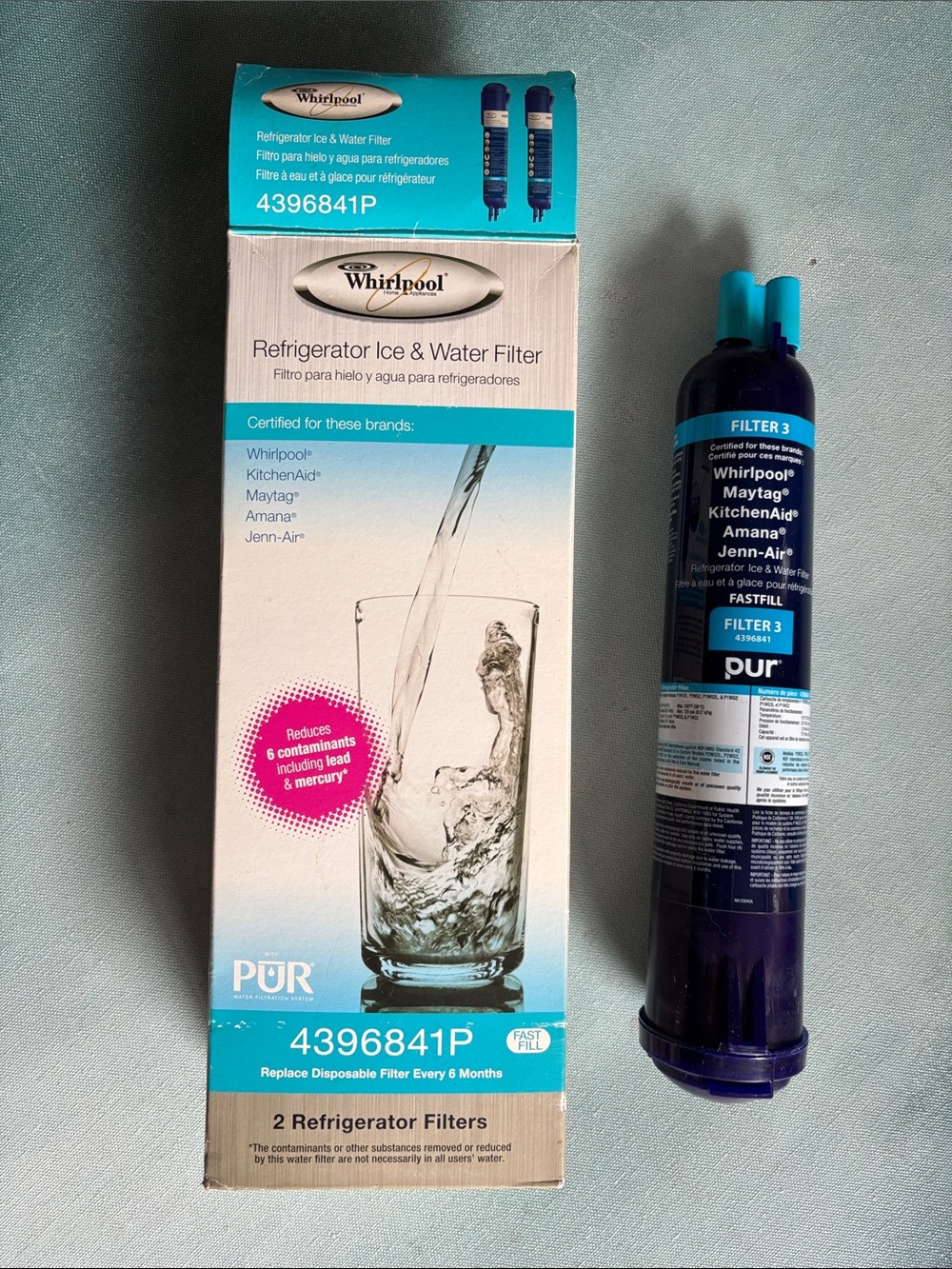 Whirlpool Refrigerator Filter 4396841P